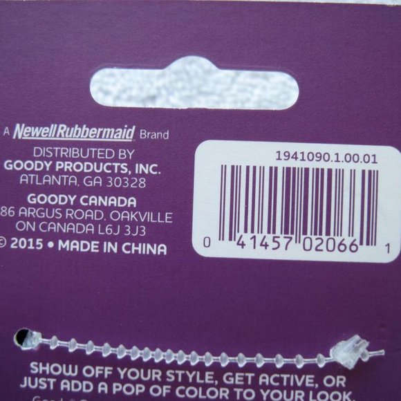 14 Goody Ouchless Black Gentle Fit Soft Fabric Terry Elastic No Metal Hair Bands - Picture 5 of 5